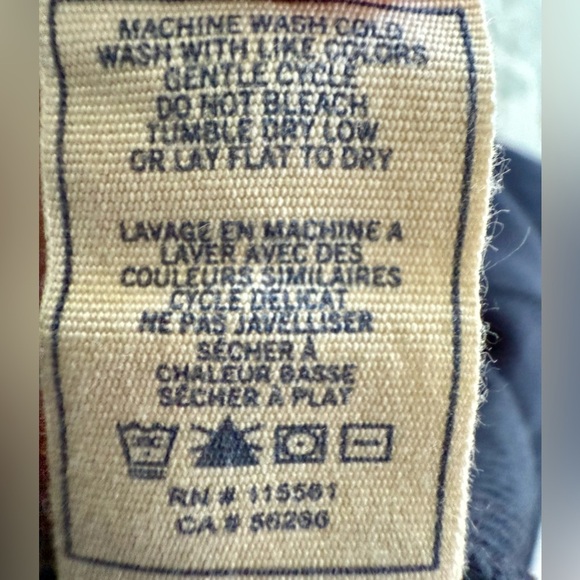 For All Mankind Men’s Long Sleeve Ribbed Cotton Shirt Navy Blue Size XL - Picture 5 of 5